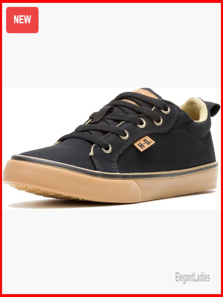 Canvas Sneakers With Vulcanized Rubber Outsole For Casual Wear
